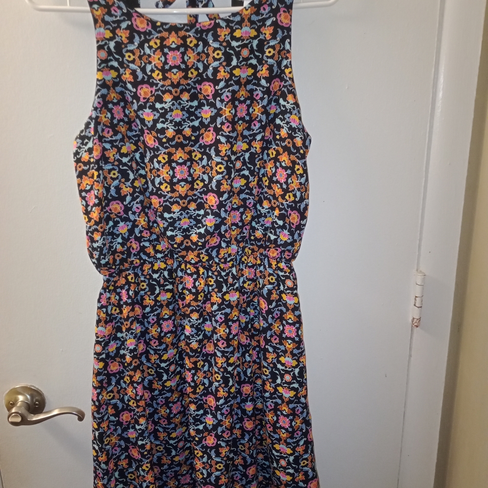 Xhilaration Black Floral Dress